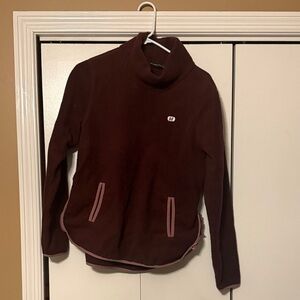 Abercrombie & Fitch Maroon Fleece Pullover